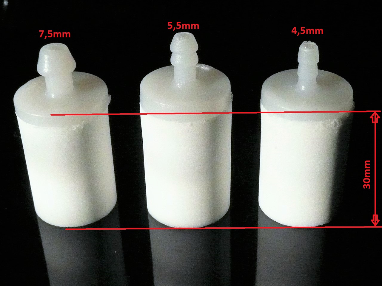 Palivový filter 5,5mm píly krovinorezy