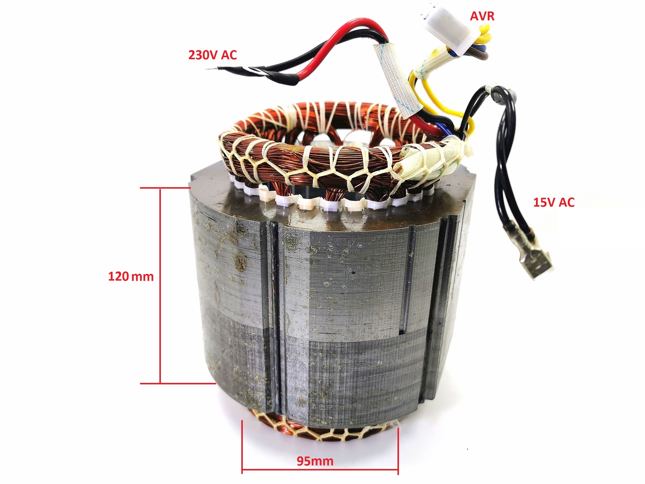 Stator 1f generator (plechy85mm) 