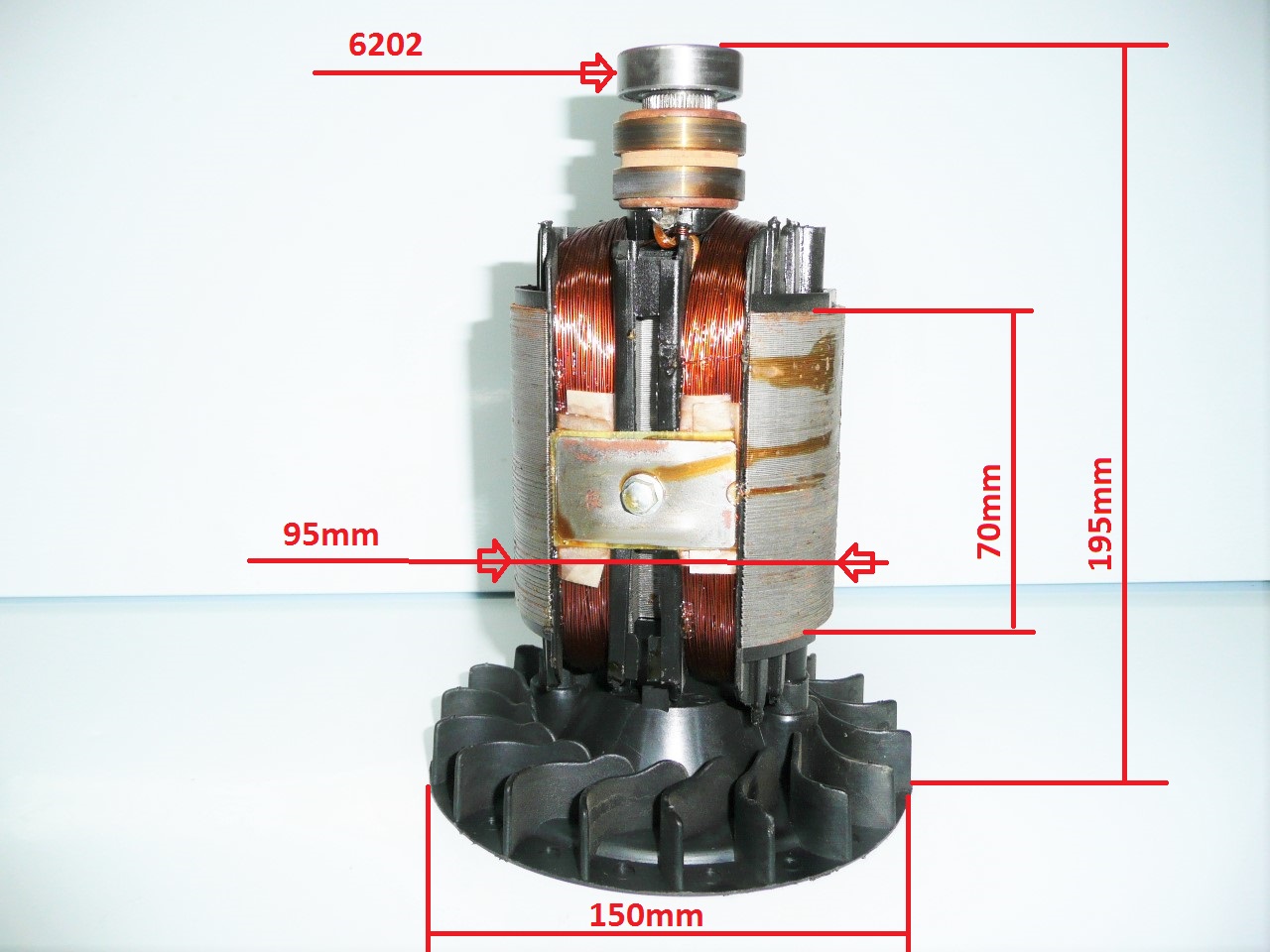 Rotor generatora (jadro70mm)