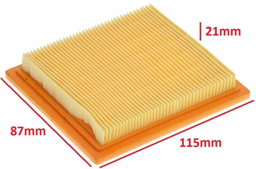Vzduchový fillter pre kosačky 115x87x21mm