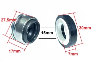 Keramické tesnenie pre vodne čerpadla 15mm hriadeľ