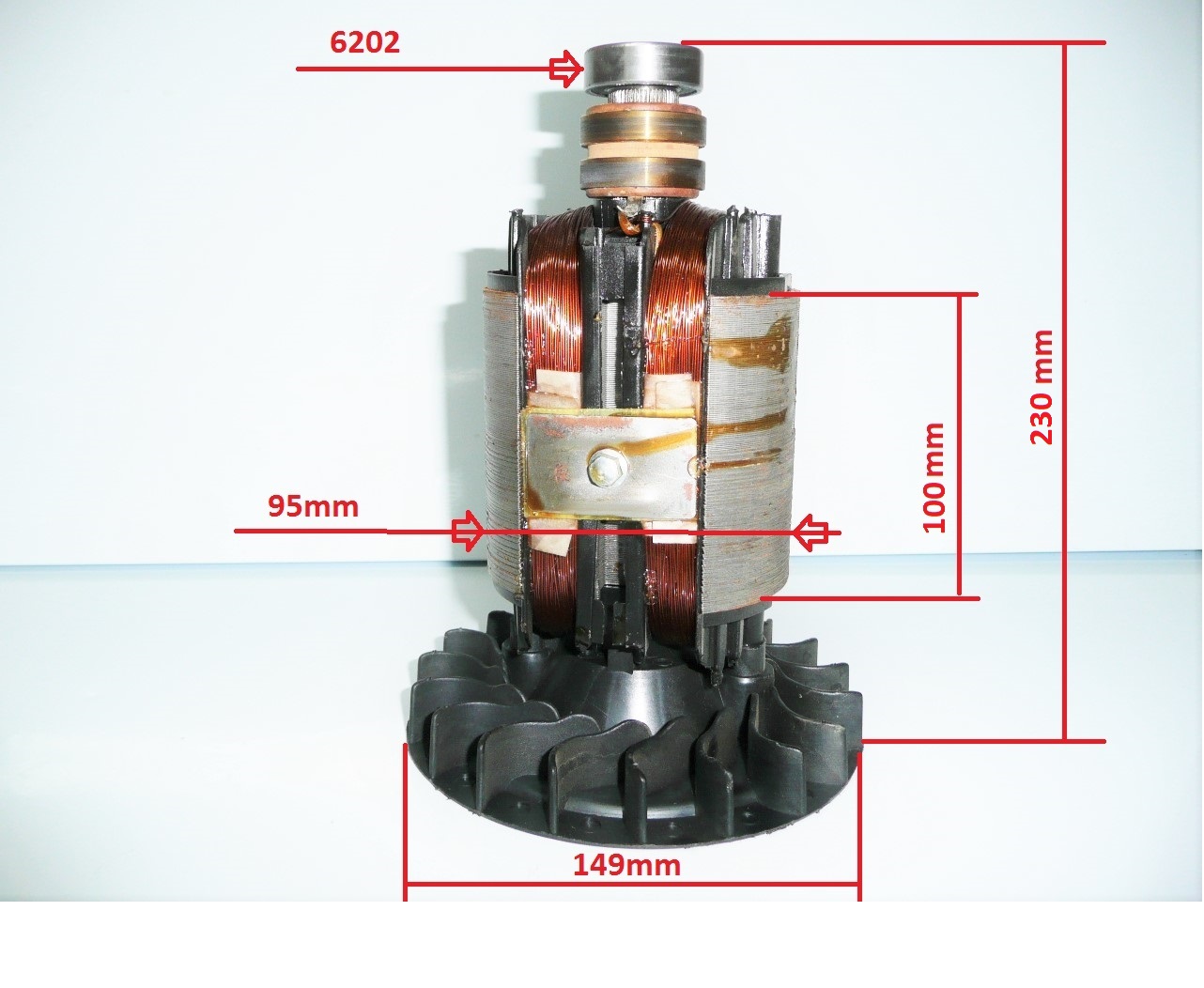 Rotor generatora (jadro100mm)