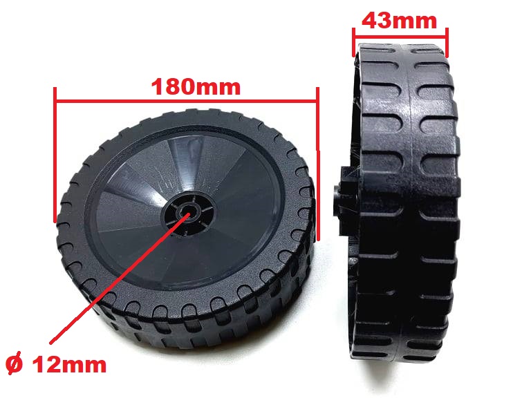 Koleso 180mm plast (12mm)