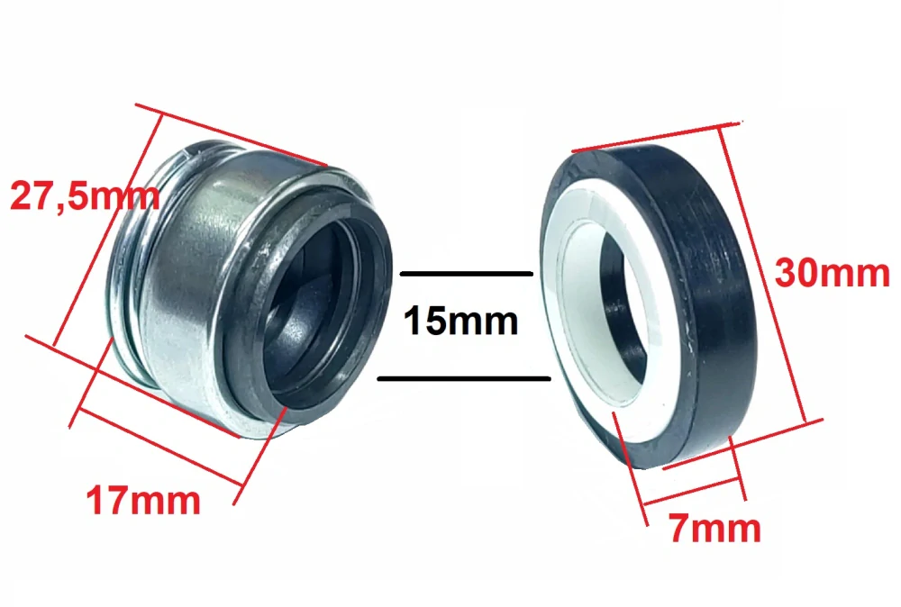 Keramické tesnenie pre vodne čerpadla 15mm hriadeľ