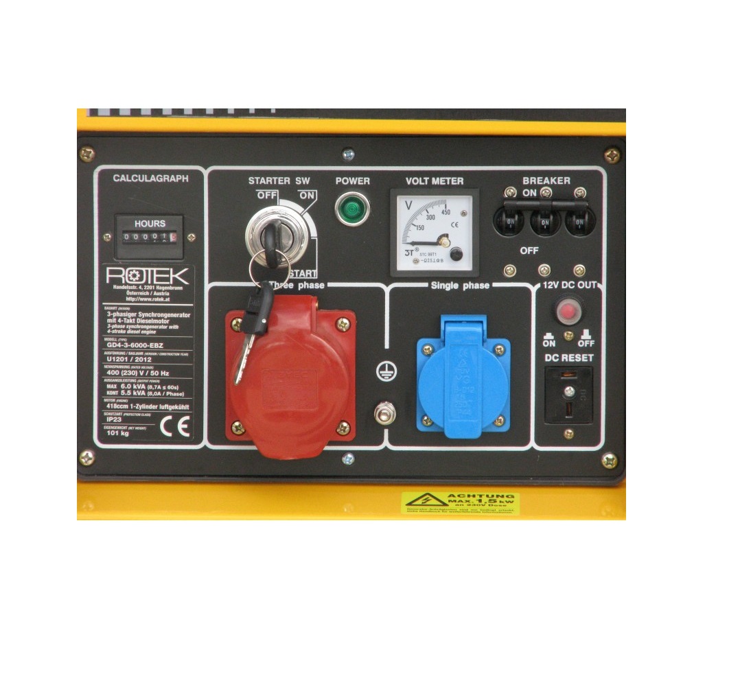 Dieselový generátor 3Fázový  5kW s elektrickým aj ručným štartom