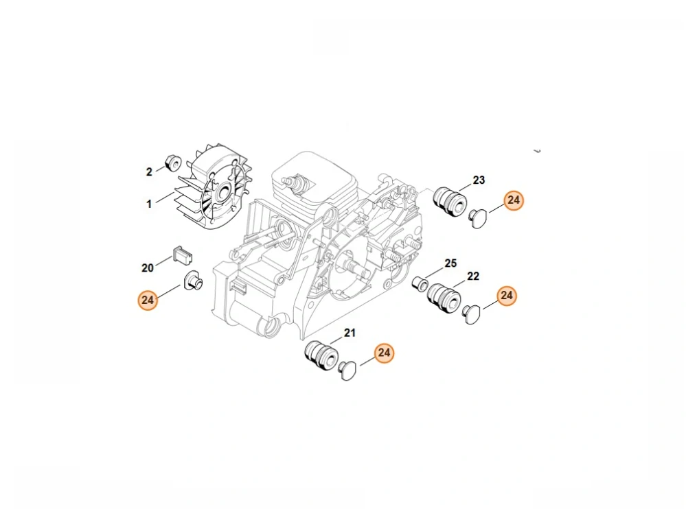 Zátka STIHL 017-390 originál